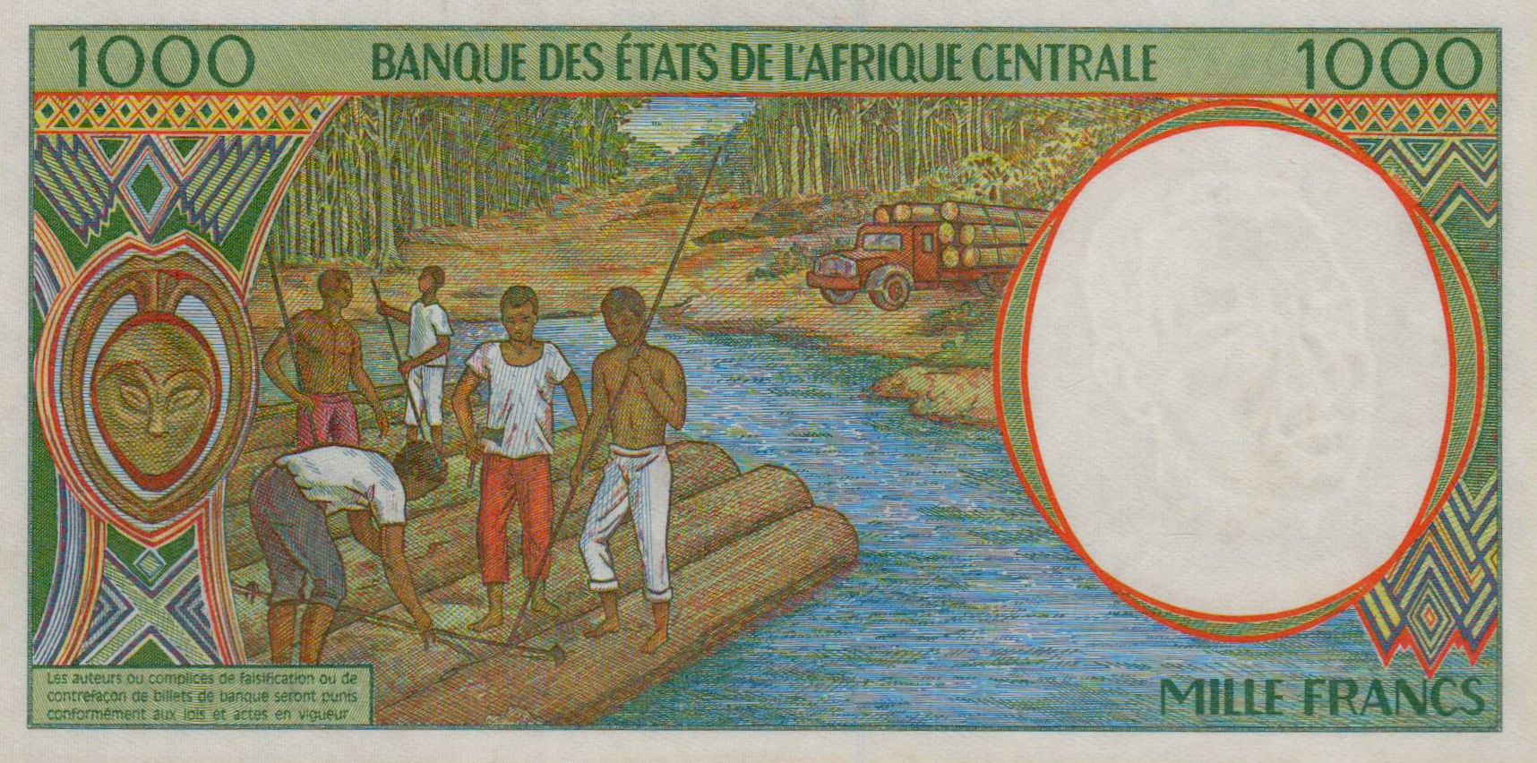 Gabon (C.A.S) 1000 1998 UNC P-402L/e
